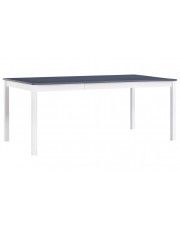 Stół minimalistyczny z sosny Elmor 3X – biało-szary w sklepie Edinos.pl