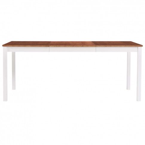 Szczegółowe zdjęcie nr 8 produktu Stół klasyczny drewniany Elmor 3X – biało-brązowy