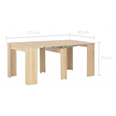 Szczegółowe zdjęcie nr 10 produktu Stół rozkładany Epioz – dąb sonoma