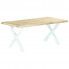 Fotografia Industrialny stół z mango Lenis – jasny brąz i biały z kategorii Stoły drewniane