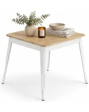 Kwadratowy stół z drewna mango - Caso w sklepie Edinos.pl