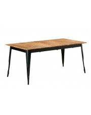 Stół z drewna akacjowego Wamis 3X – czarny w sklepie Edinos.pl