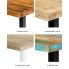 Szczegółowe zdjęcie nr 4 produktu Stół drewno sheesham Buzel 2X – brązowo-czarny