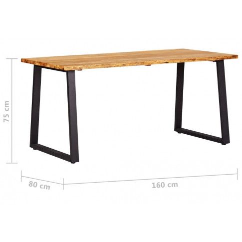 Szczegółowe zdjęcie nr 11 produktu Stół z drewna dębowego Eruv 3X – naturalny 