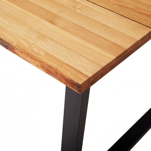 Szczegółowe zdjęcie nr 6 produktu Stół z drewna dębowego Eruv 3X – naturalny 