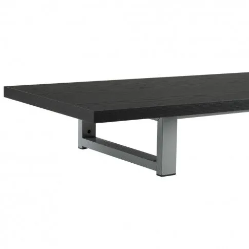 Szczegółowe zdjęcie nr 7 produktu Czarna półka ścienna pod umywalkę - Tofa 5X