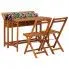 Szczegółowe zdjęcie nr 7 produktu Drewniany stół i krzesła ogrodowe - Folda 