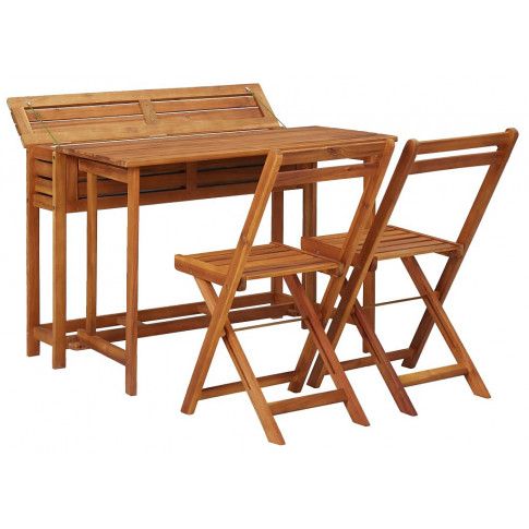 Zdjęcie produktu Drewniany stół i krzesła ogrodowe - Folda .