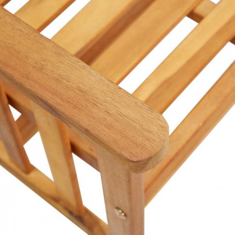 Szczegółowe zdjęcie nr 6 produktu Zestaw drewnianych mebli ogrodowych Malter - brązowy