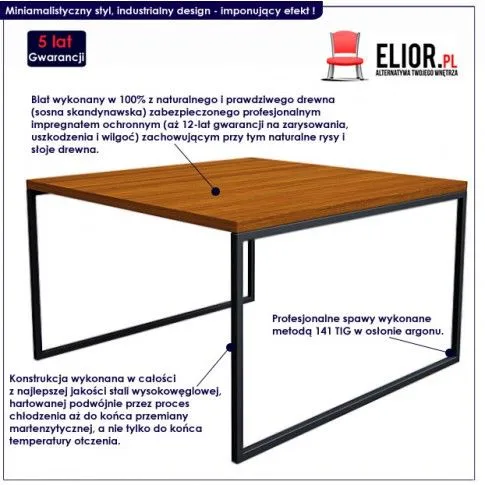 Fotografia Drewniana ława Gemini 4X - 54 kolory z kategorii Stoliki kawowe