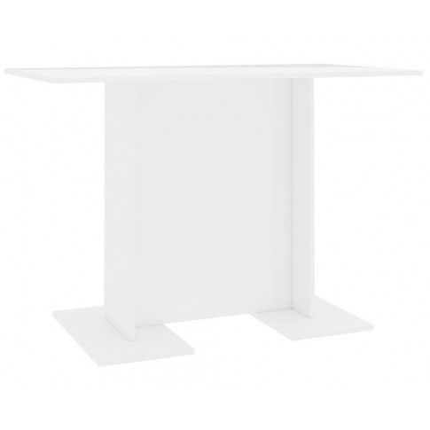 Zdjęcie produktu Biały nowoczesny stół z połyskiem - Rivers .