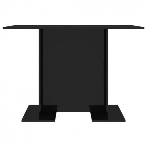 Zdjęcie minimalistyczny stół Rivers czarny z połyskiem - sklep Edinos.pl