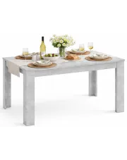 Betonowo-szary nowoczesny stół – Dulesio w sklepie Edinos.pl