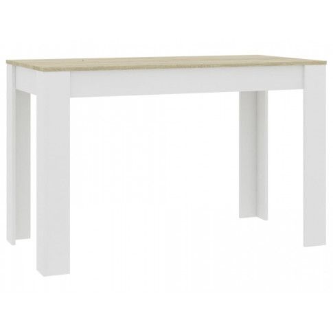 Zdjęcie produktu Biało-dębowy nowoczesny stół – Sans.