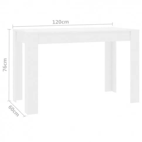 Szczegółowe zdjęcie nr 8 produktu Biały stół na wysoki połysk – Sans