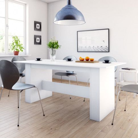 Zdjęcie minimalistyczny stół z płyty Wixus biały - sklep Edinos.pl