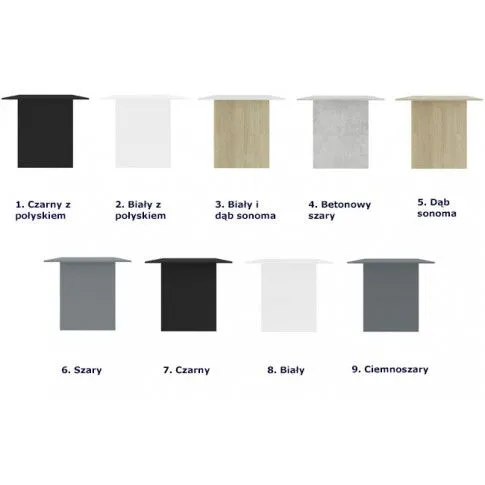 Szczegółowe zdjęcie nr 4 produktu Stół nowoczesny Oriok – szary