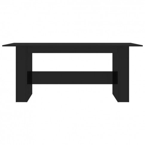 Zdjęcie czarny stół z połyskiem prostokątny Wixus - sklep Edinos.pl