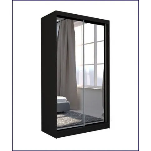 Zdjęcie czarna szafa przesuwna do sypialni Muno 3X | Edinos.pl