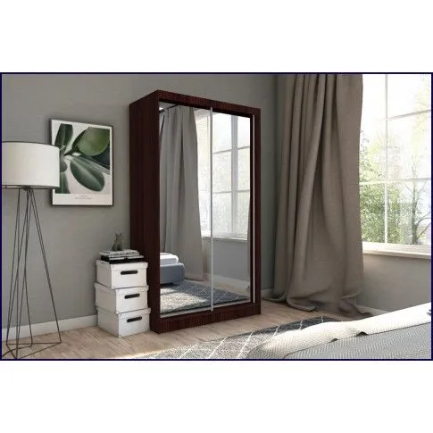 Zdjęcie szafa przesuwna do sypialni Muno 3X wenge | Edinos.pl