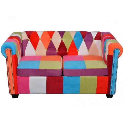 Szczegółowe zdjęcie nr 4 produktu Komplet wypoczynkowy w stylu patchwork Elion