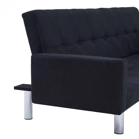 Zdjęcie sofa Nesma z podłokietnikami, kolor czarny - w sklepie Edinos.pl