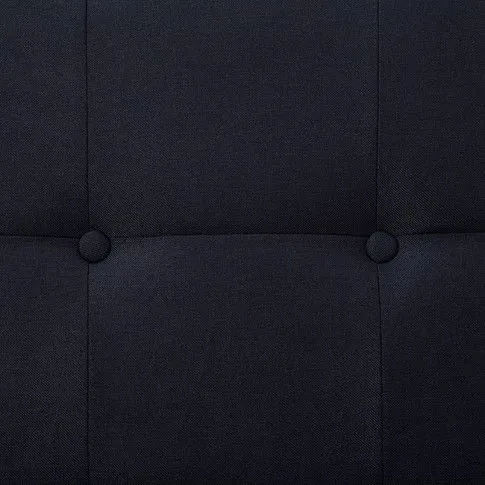 Szczegółowe zdjęcie nr 4 produktu Rozkładana sofa Enya z podłokietnikami - czarna