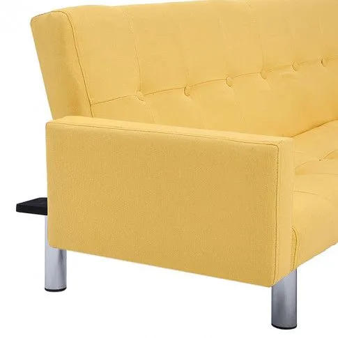 Zdjęcie sofa Enya z podłokietnikami, kolor żółty - w sklepie Edinos.pl