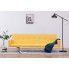 Szczegółowe zdjęcie nr 11 produktu Rozkładana sofa Nesma z podłokietnikami - żółta