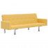 Zdjęcie produktu Rozkładana sofa Nesma z podłokietnikami - żółta.