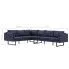 Zdjęcie przestronna szara sofa do salonu Amira 2X - w sklepie Edinos.pl