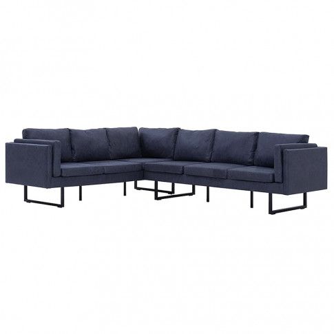 Zdjęcie produktu Przestronna sofa narożna Miva 2X - szara.