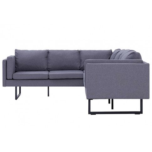 Szczegółowe zdjęcie nr 6 produktu Przestronna sofa narożna Miva - jasnoszara