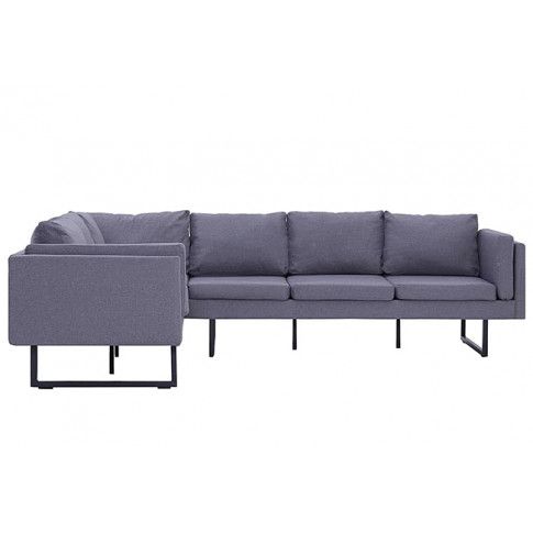 Szczegółowe zdjęcie nr 7 produktu Przestronna sofa narożna Miva - jasnoszara