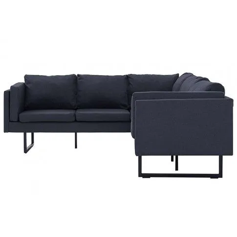 Szczegółowe zdjęcie nr 5 produktu Przestronna sofa narożna Miva - ciemoszara