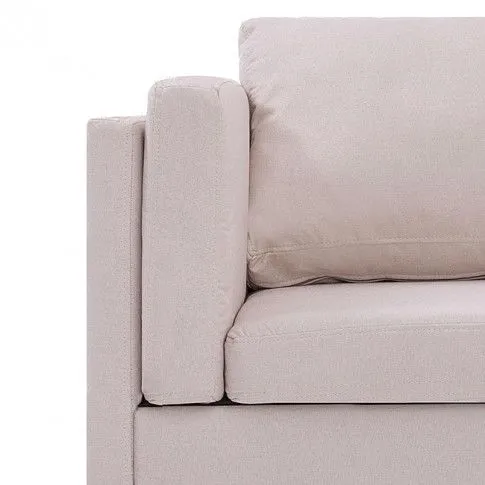 Fotografia Przestronna sofa narożna Selwa - kremowa z kategorii Wypoczynki