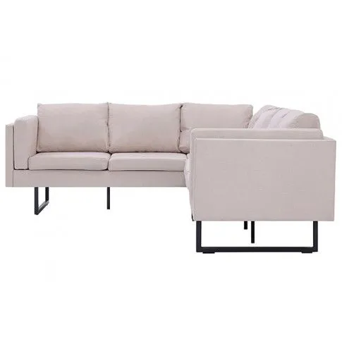 Szczegółowe zdjęcie nr 5 produktu Przestronna sofa narożna Selwa - kremowa