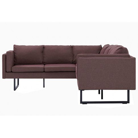 Szczegółowe zdjęcie nr 5 produktu Przestronna sofa narożna Miva - brązowa