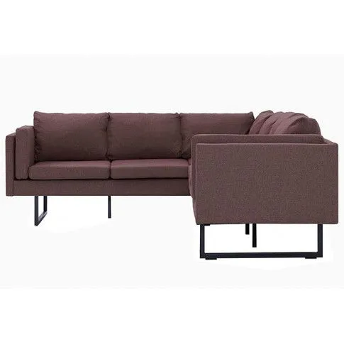 Szczegółowe zdjęcie nr 5 produktu Przestronna sofa narożna Selwa - brązowa