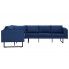 Szczegółowe zdjęcie nr 4 produktu Przestronna sofa narożna Miva - niebieska