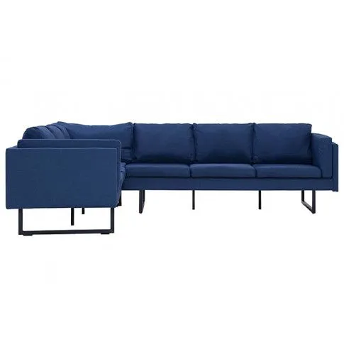 Szczegółowe zdjęcie nr 4 produktu Przestronna sofa narożna Selwa - niebieska