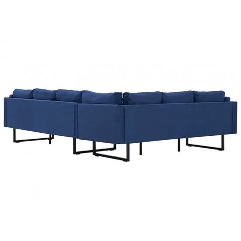 Szczegółowe zdjęcie nr 5 produktu Przestronna sofa narożna Miva - niebieska
