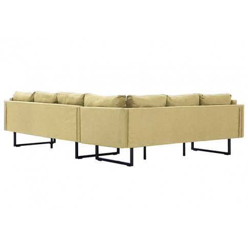 Fotografia Przestronna sofa narożna Miva - zielona z kategorii Narożniki