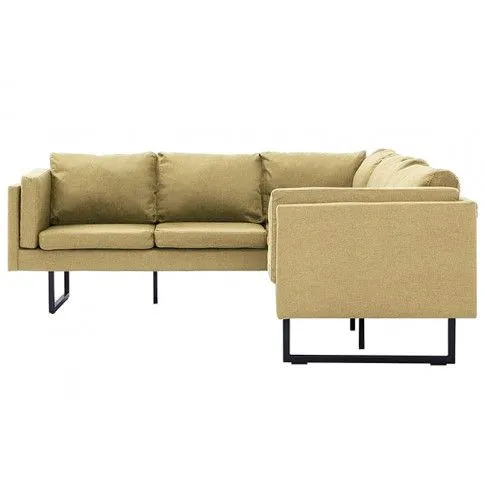 Szczegółowe zdjęcie nr 5 produktu Przestronna sofa narożna Selwa - zielona