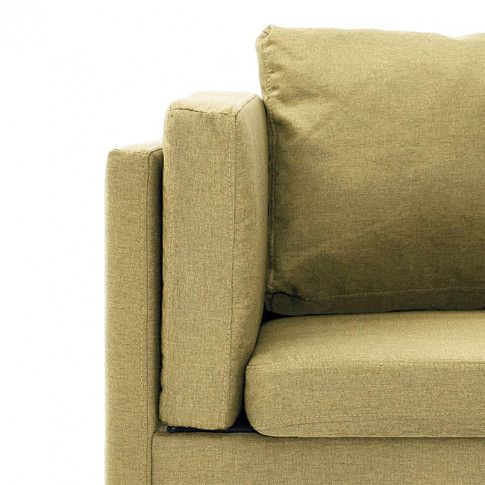 Szczegółowe zdjęcie nr 6 produktu Przestronna sofa narożna Miva - zielona