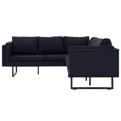 Szczegółowe zdjęcie nr 7 produktu Przestronna sofa narożna Miva - czarna