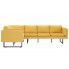 Szczegółowe zdjęcie nr 5 produktu Przestronna sofa narożna Miva - żółta