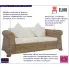 Marvivo sofa z naturalnego rattanu