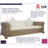 Marvivo sofa z naturalnego rattanu