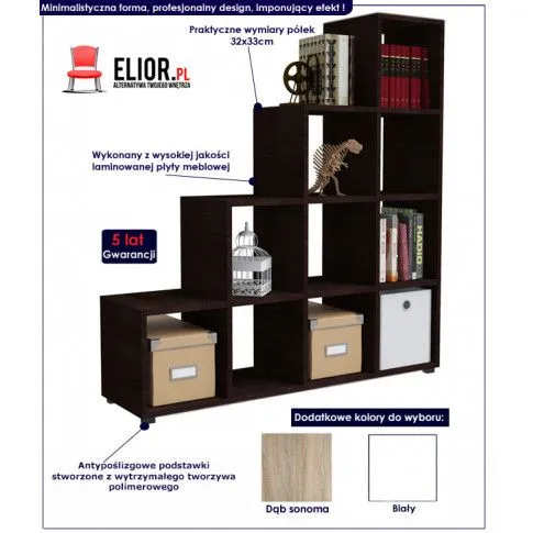 Fotografia Regał na odzież Cesaro 4X - wenge z kategorii Garderoba